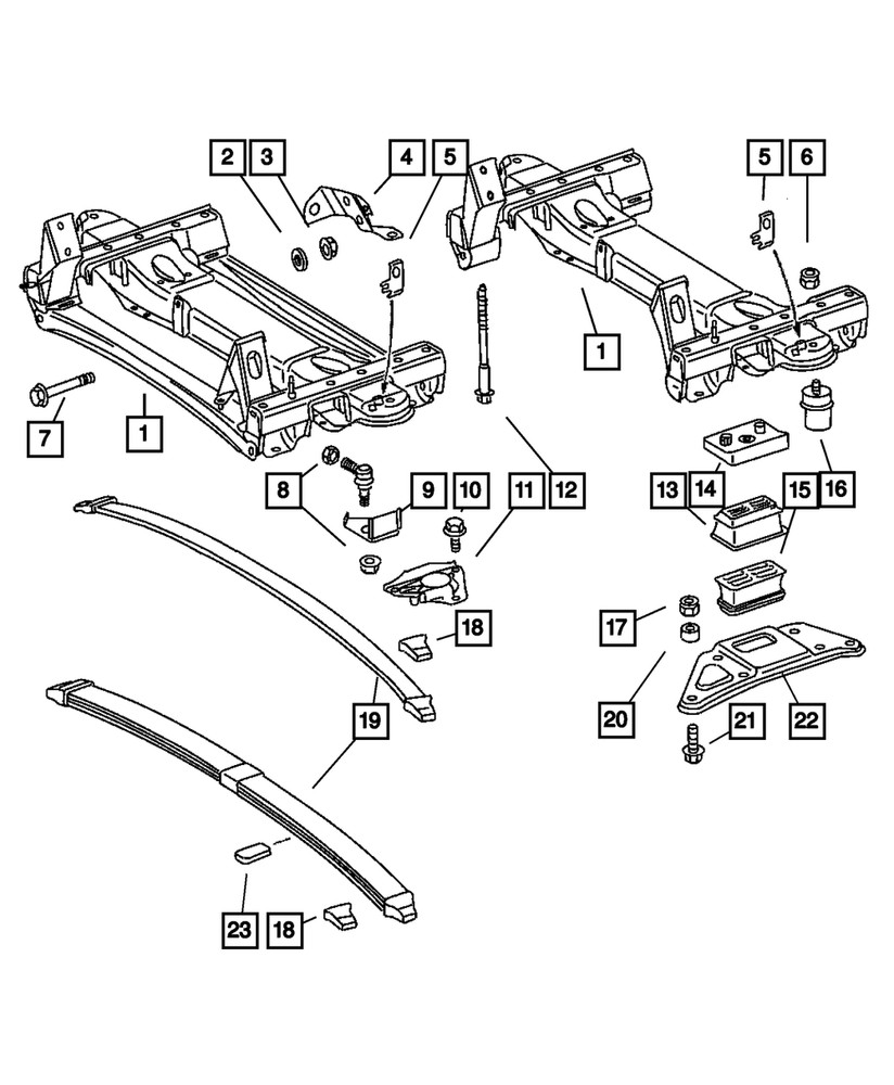 Genuine Mopar Stabilizer Bar Plate Right 5104064AA