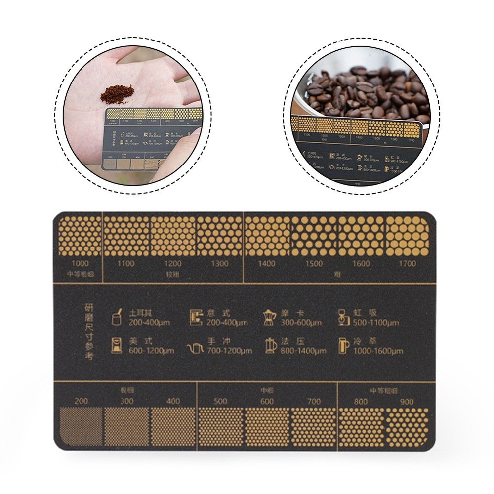 User Friendly Coffee Grind Tool with Measurement Guide for Consistency