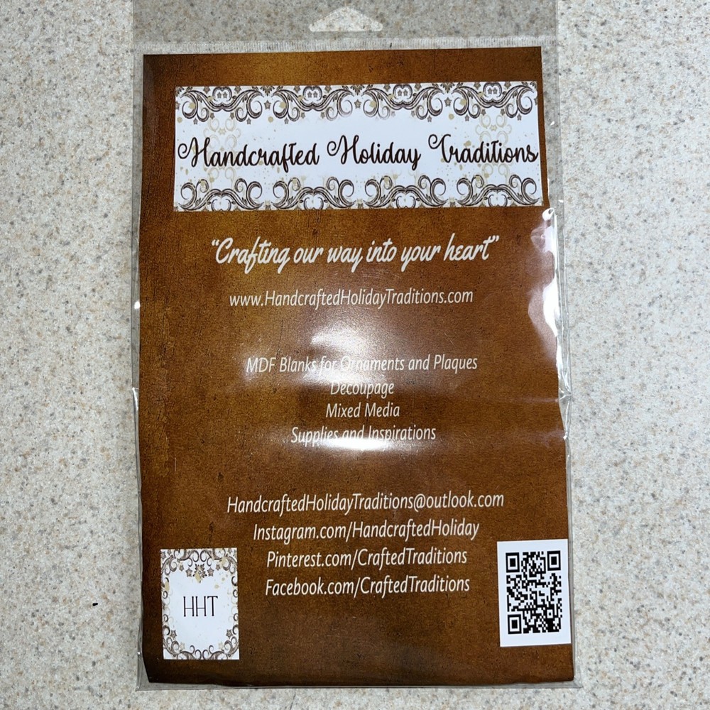 Laser Cut, MDF, Craft, Blank Gift Tags - Set Of 4