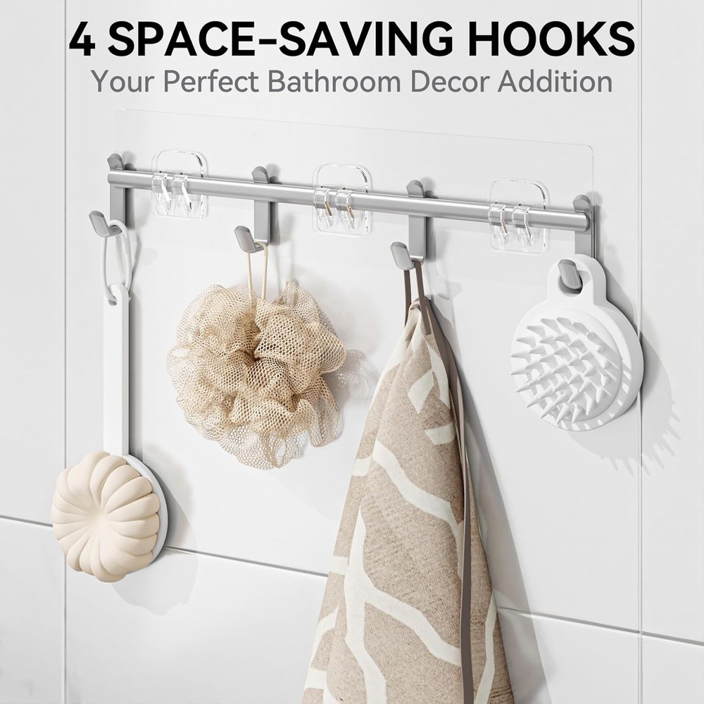 Shower Caddy Organizer, No Drilling Needed