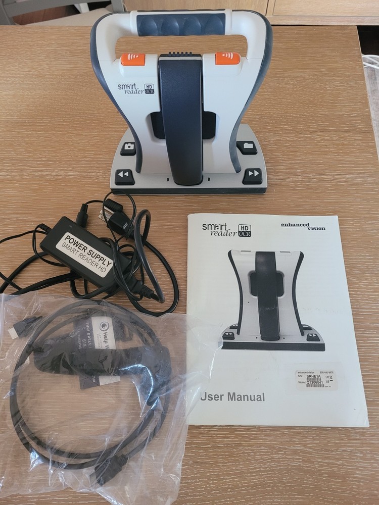 ENHANCED VISION Smart Reader HD OCR SRHE1A w/ manual, macular degeneration vg !