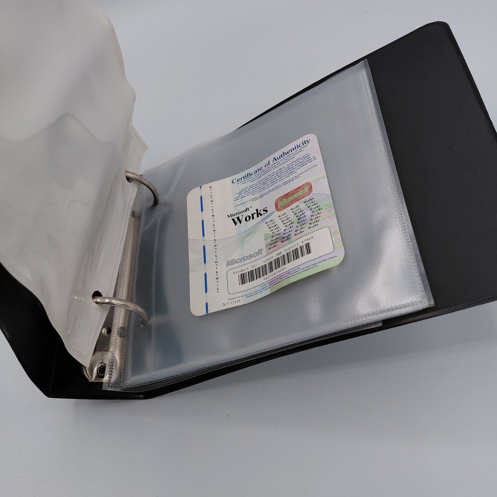 Original Vintage Gateway Computer Software Storage Binder w/Sleeves No Discs