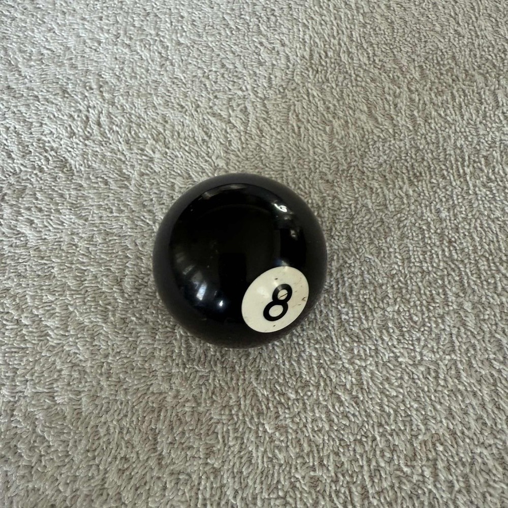 Black and White 8 Ball Shift Knob One Size