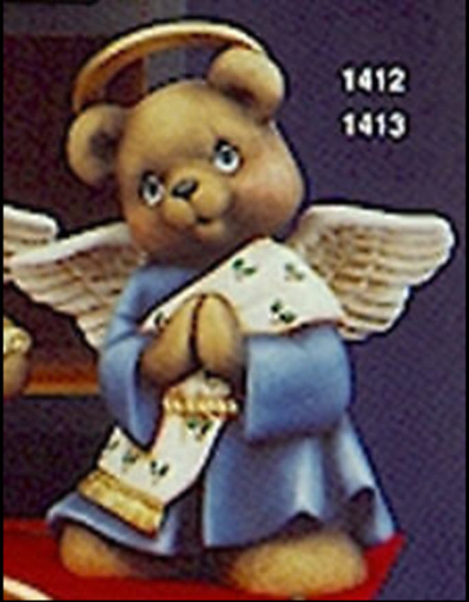 Ceramic Bisque~~ Ready to Paint~~~ Angel Boy Bear