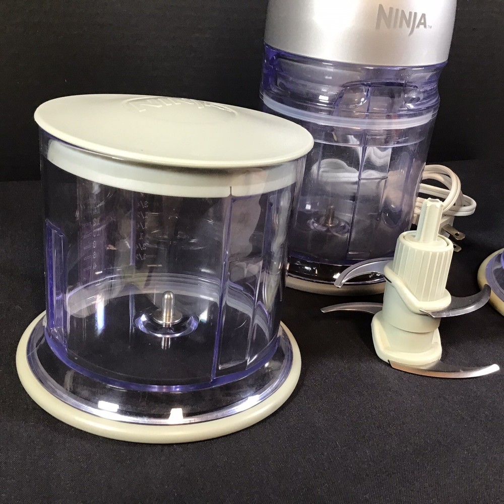 Ninja Master Prep Blender Motor Head with Blade & 3 Blending 16oz Cup Bowls