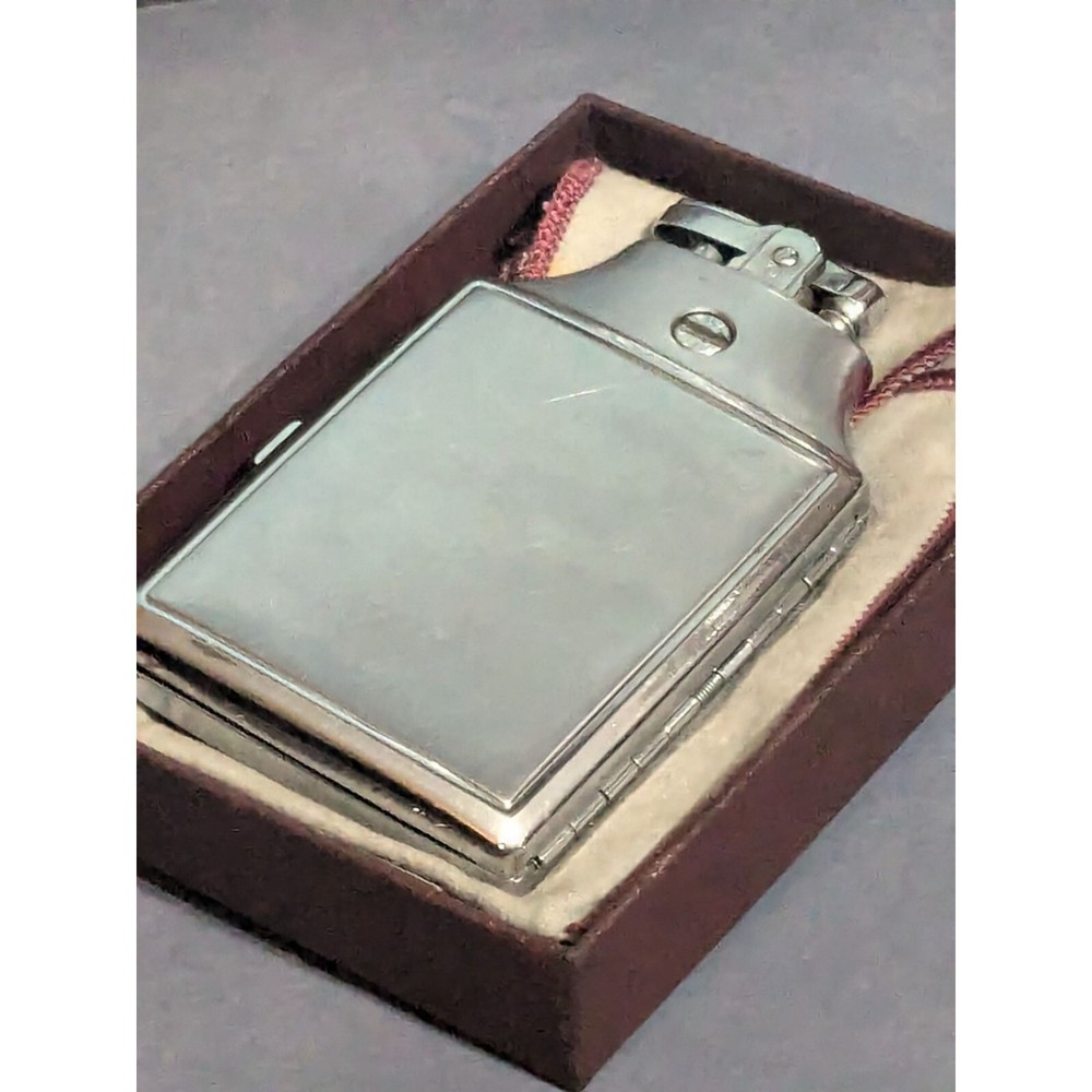 EMPTY Ronson Mastercase Cigarette Lighter Case Combo & Original Box VTG w/flaws