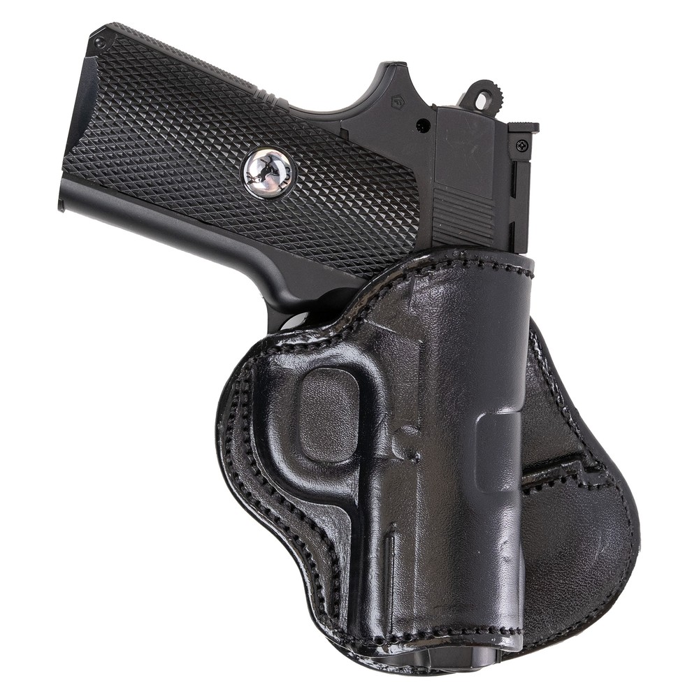 PADDLE HOLSTER FOR BERSA 380 THUNDER. OWB LEATHER PADDLE WITH ADJUSTABLE CANT.