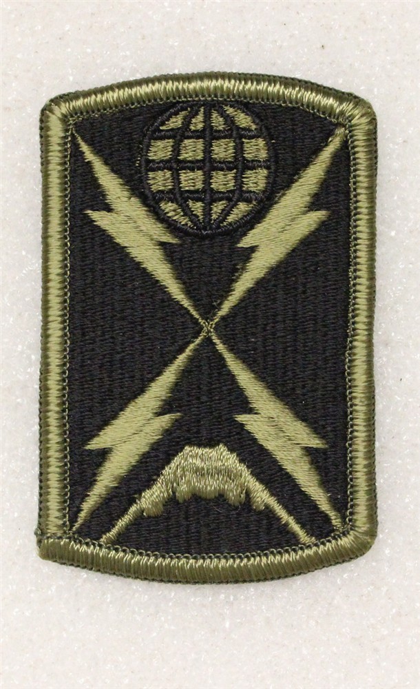 Army Patch: 1104th Signal Brigade - subdued, merrowed edge