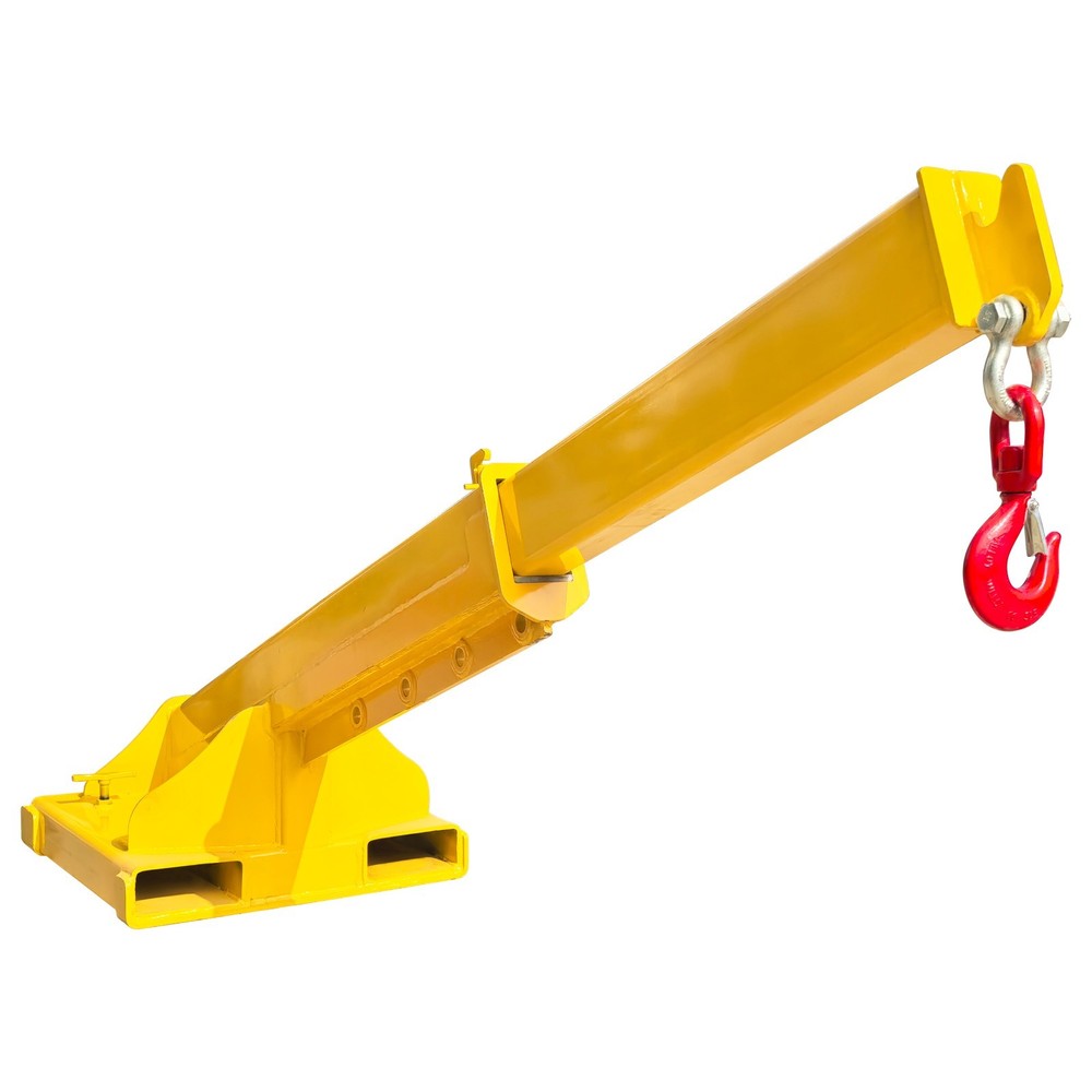 5T Forklift Telescopic Boom Adjustable Mobile Forklift Crane Lifting Attachment