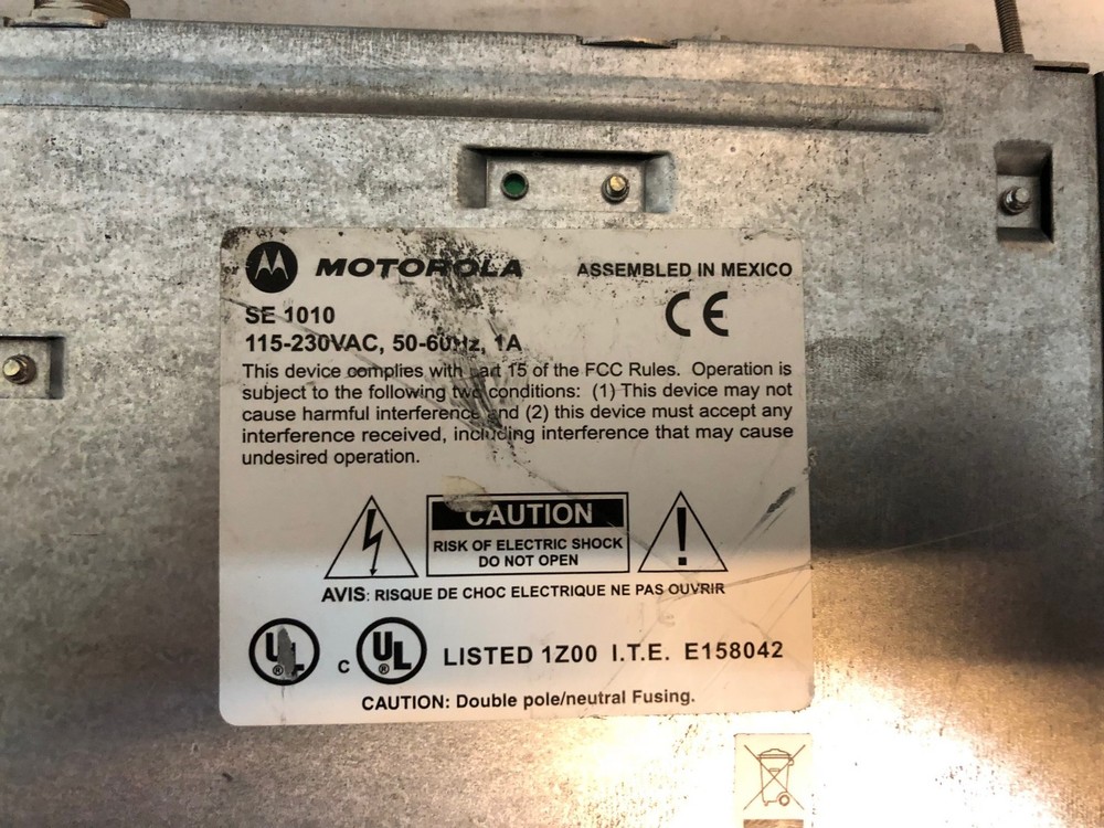 Motorola SE-1010 Digital Video Mpeg-2 Encoder