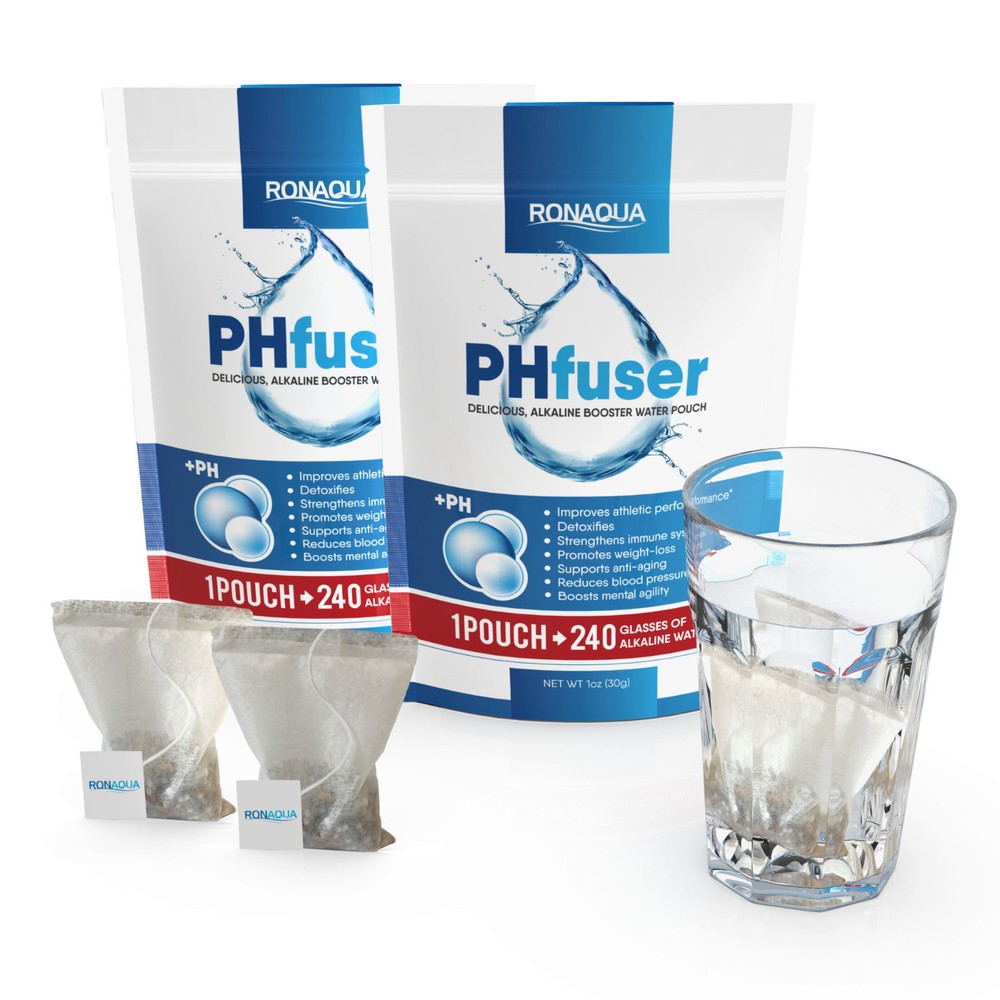 PHfuser Alkaline Water Filtration Pouch 2 Pack