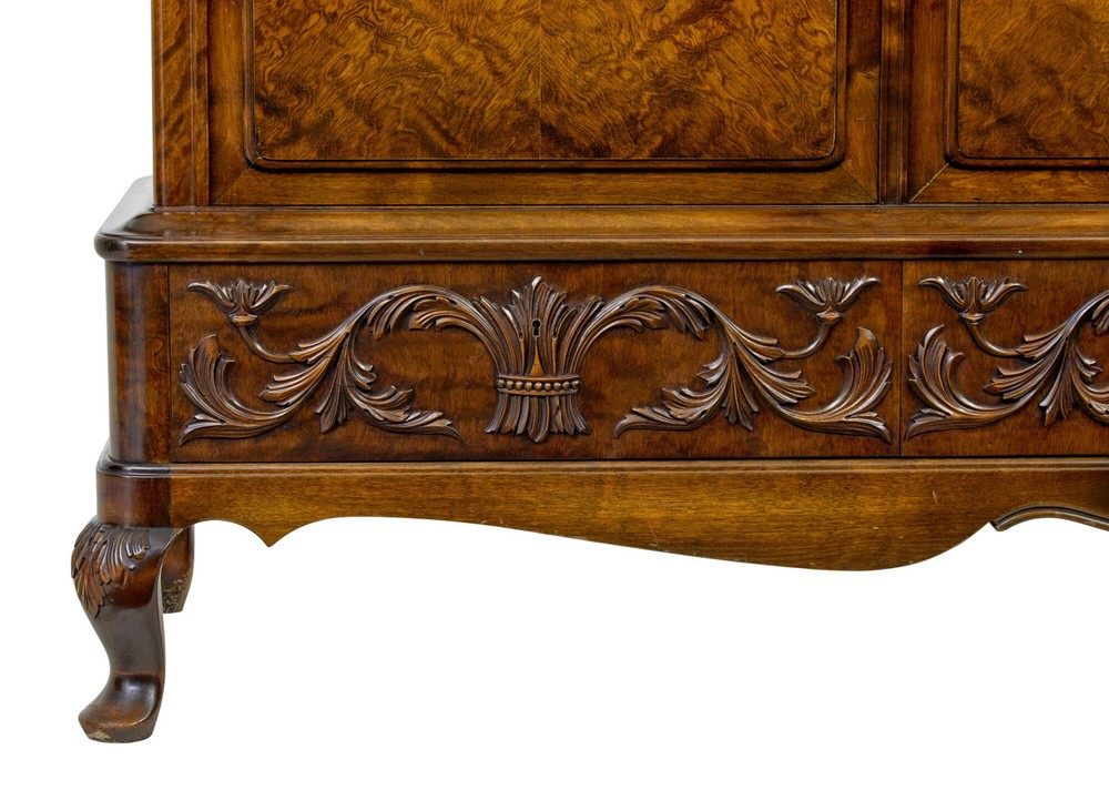 20TH CENTURY BURR BIRCH SIDEBOARD BY BODAFORS