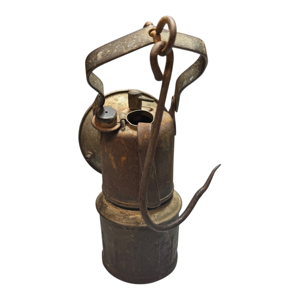 Vintage Antique Miner's Lamp