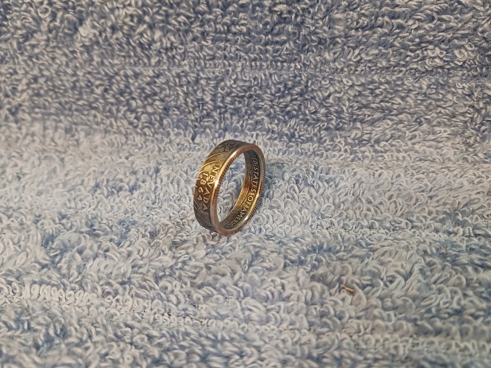 NEVADA State Washington Quarters coin ring 9-1/2  (2006) clad