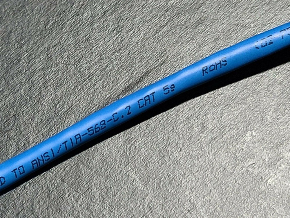 ComTran 32567 24/4P COM-Link Cat5E CMP Plenum Network Ethernet Cable Blue /100ft