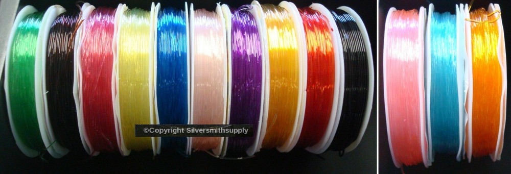 49' elastic bead stringing thread beading cord .7mm 15M make stretchy bracelets