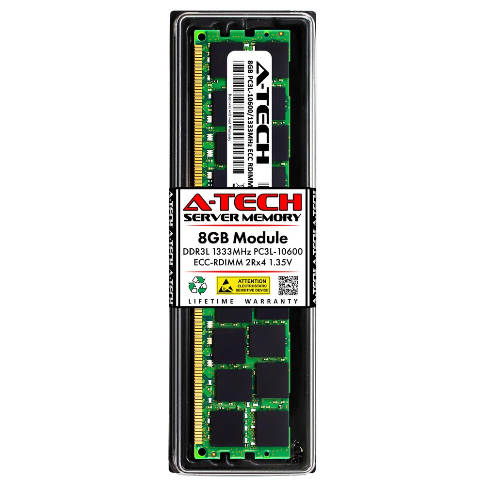 8GB DDR3 PC3-10600R RDIMM HP 604506-S21 Equivalent Server Memory RAM