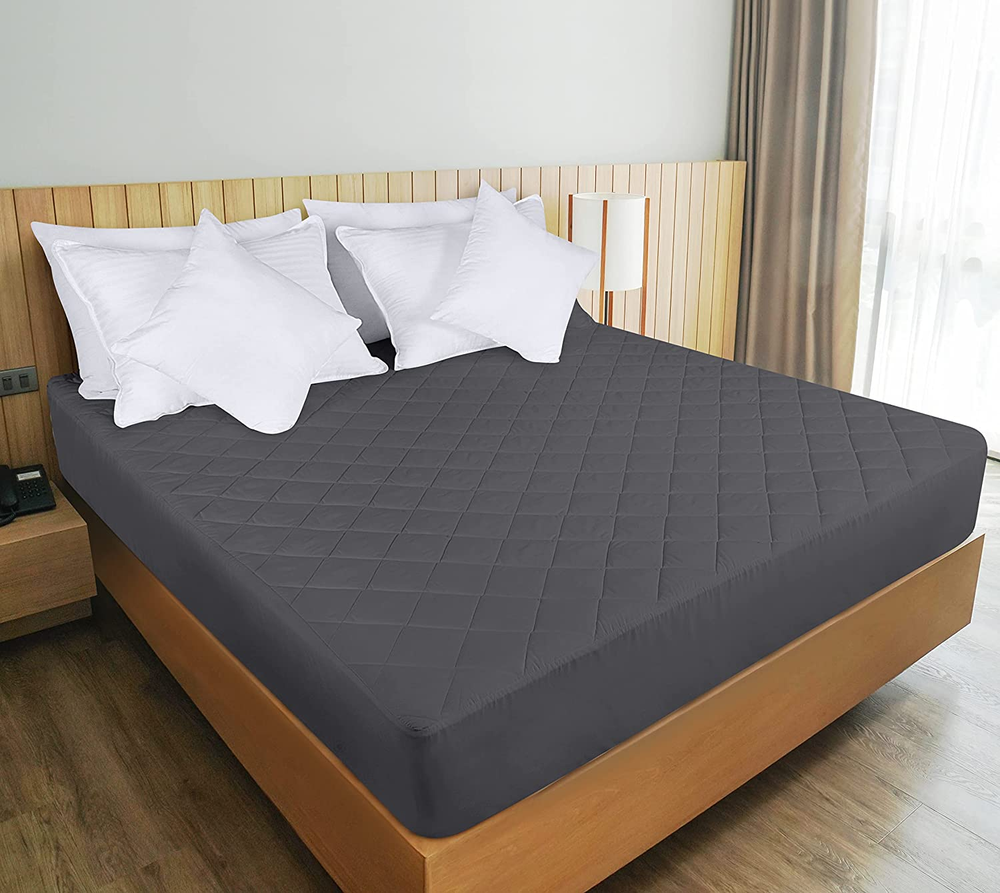 Quilted Mattress Pad Matress Protector Microfiber Bed Cover Fitted Deep Pocket