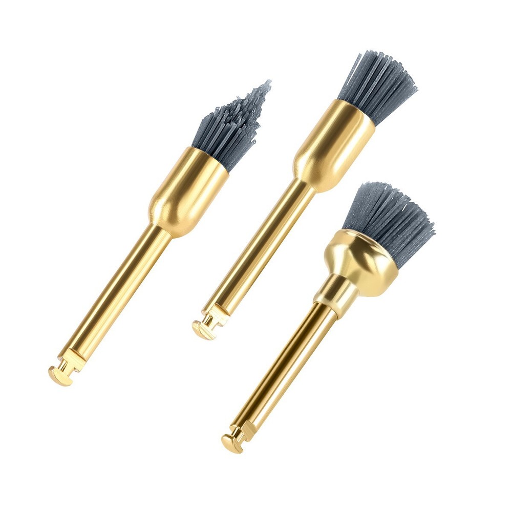 Dental Prophy Polishing Brush Flat/Sharp/Bowl Shape RA Silicon Carbide Brushes