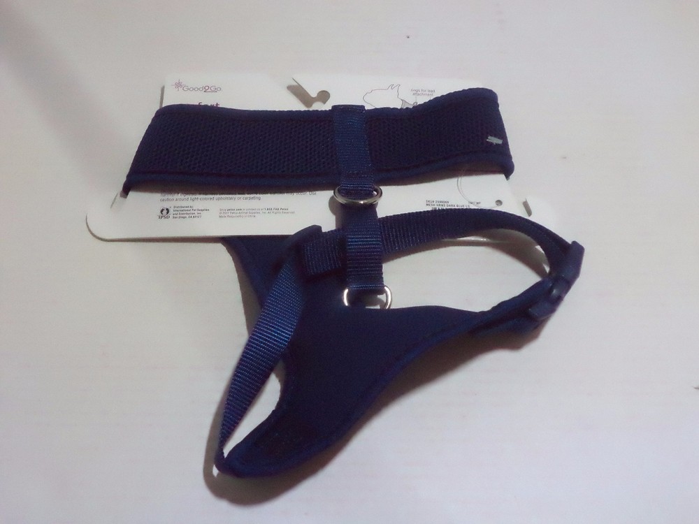 Good2Go Adjustable Navy Blue Dog Harness, Extra Small