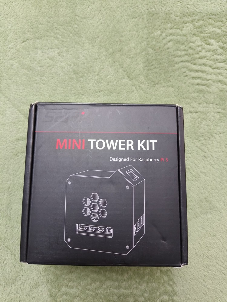 Mini Tower Kit for Raspberry Pi 5, Case with ICE Tower Cooler Open Box New