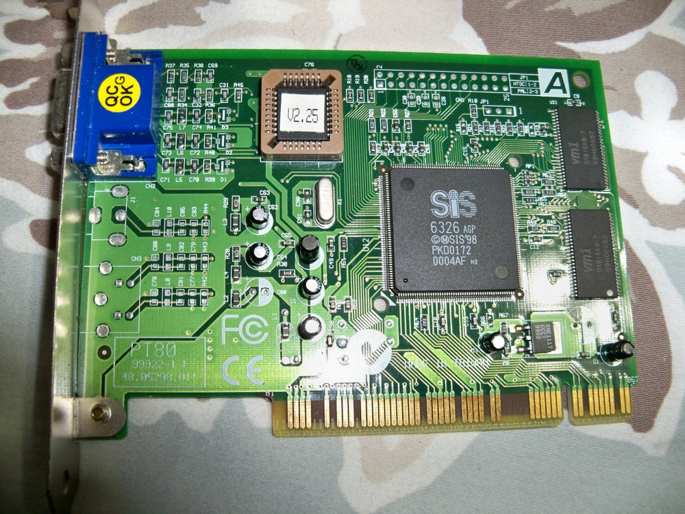 SuperPower SP-A586B Rev A Socket 7 Motherboard + GPU + CPU + RAM + Cables TESTED