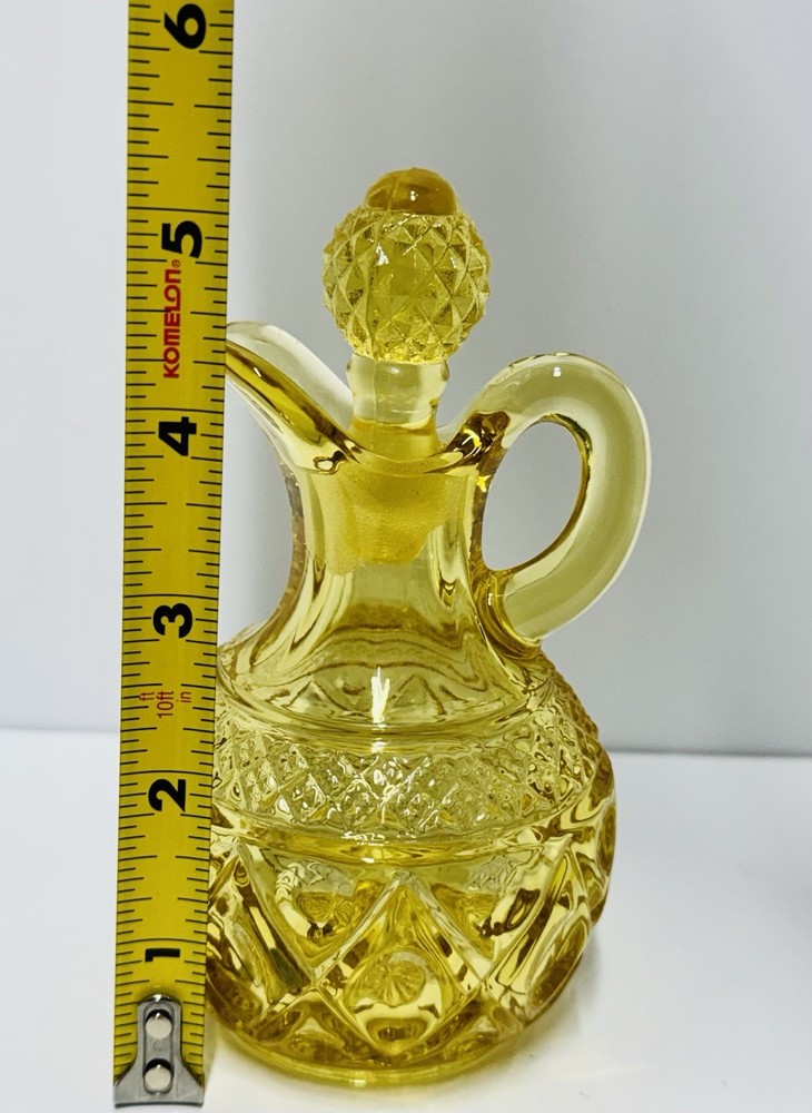 Imperial Amber/yellow Cape Cod 4 oz. Cruet With Stopper