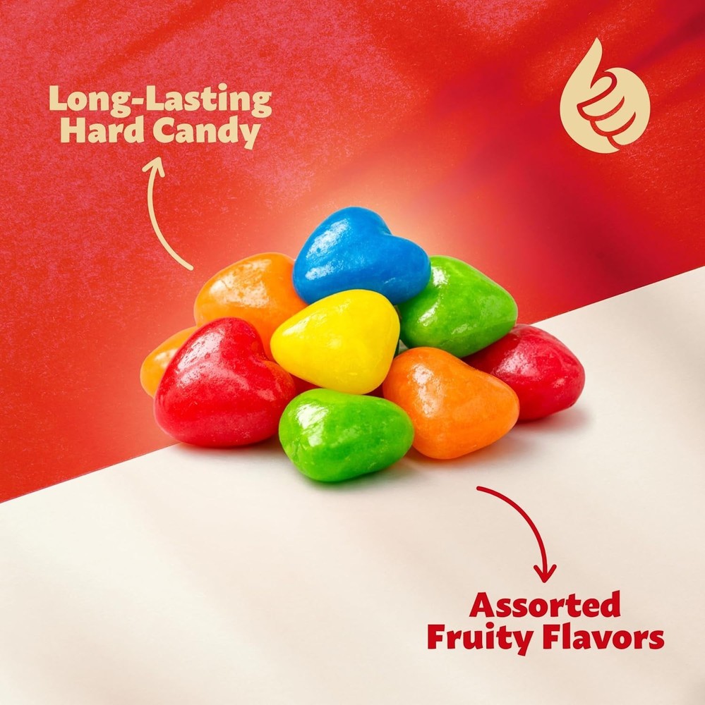 Mini Candy Hearts 1-Pound Bag | Assorted Fruit Flavors