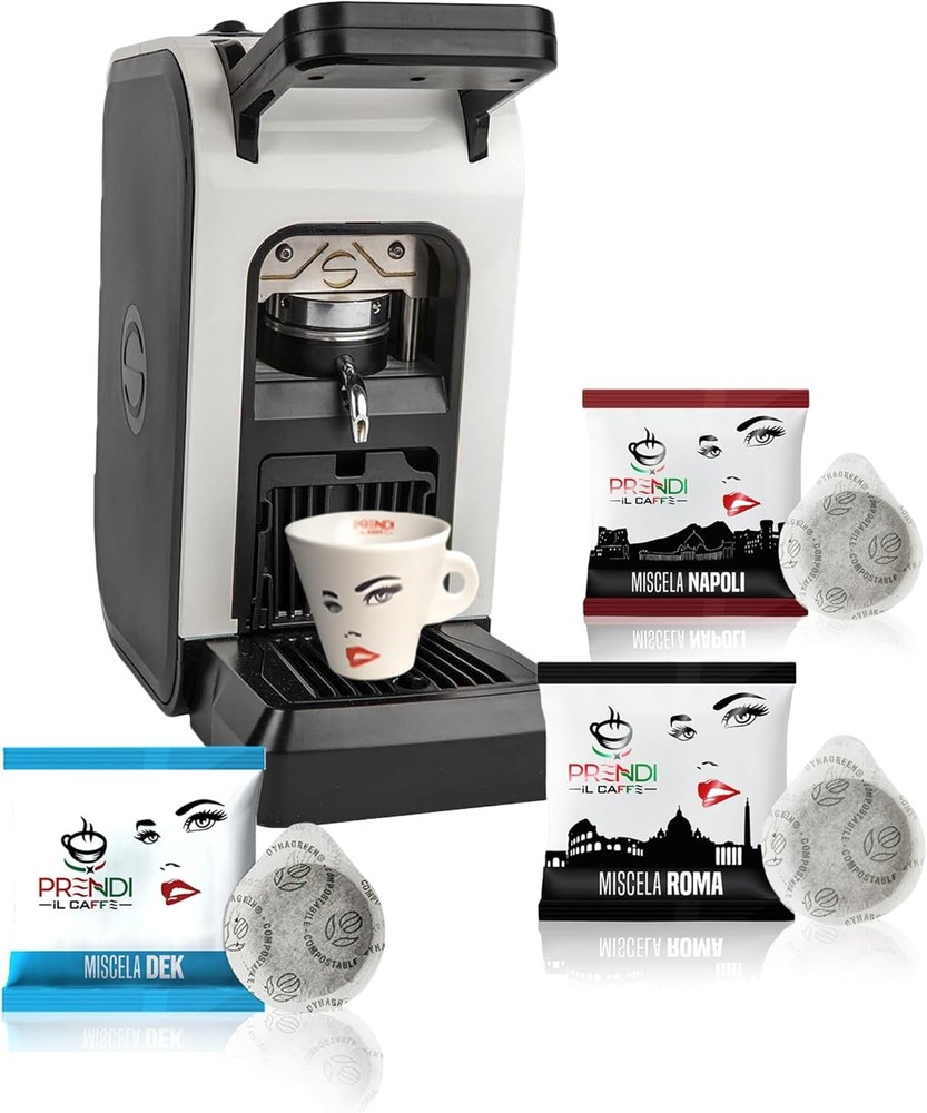 Espresso Pod Machine with 100 Free Capsules