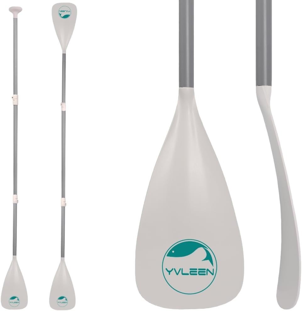 Adjustable 4-Piece SUP Paddle - Lightweight Aluminum Paddleboard Paddle