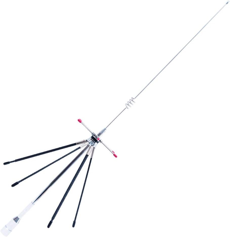 GRA‑D220R Mini Discone Antenna | 100–1600 MHz Receiver, Silver