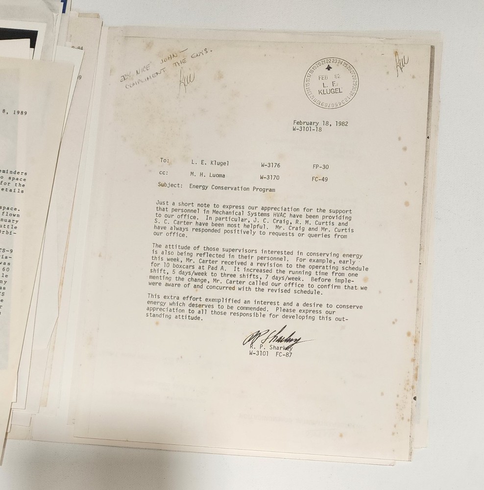 NASA Shuttle Archive Lot–Crew Portraits & Signed Lockheed Letters (STS Missions)