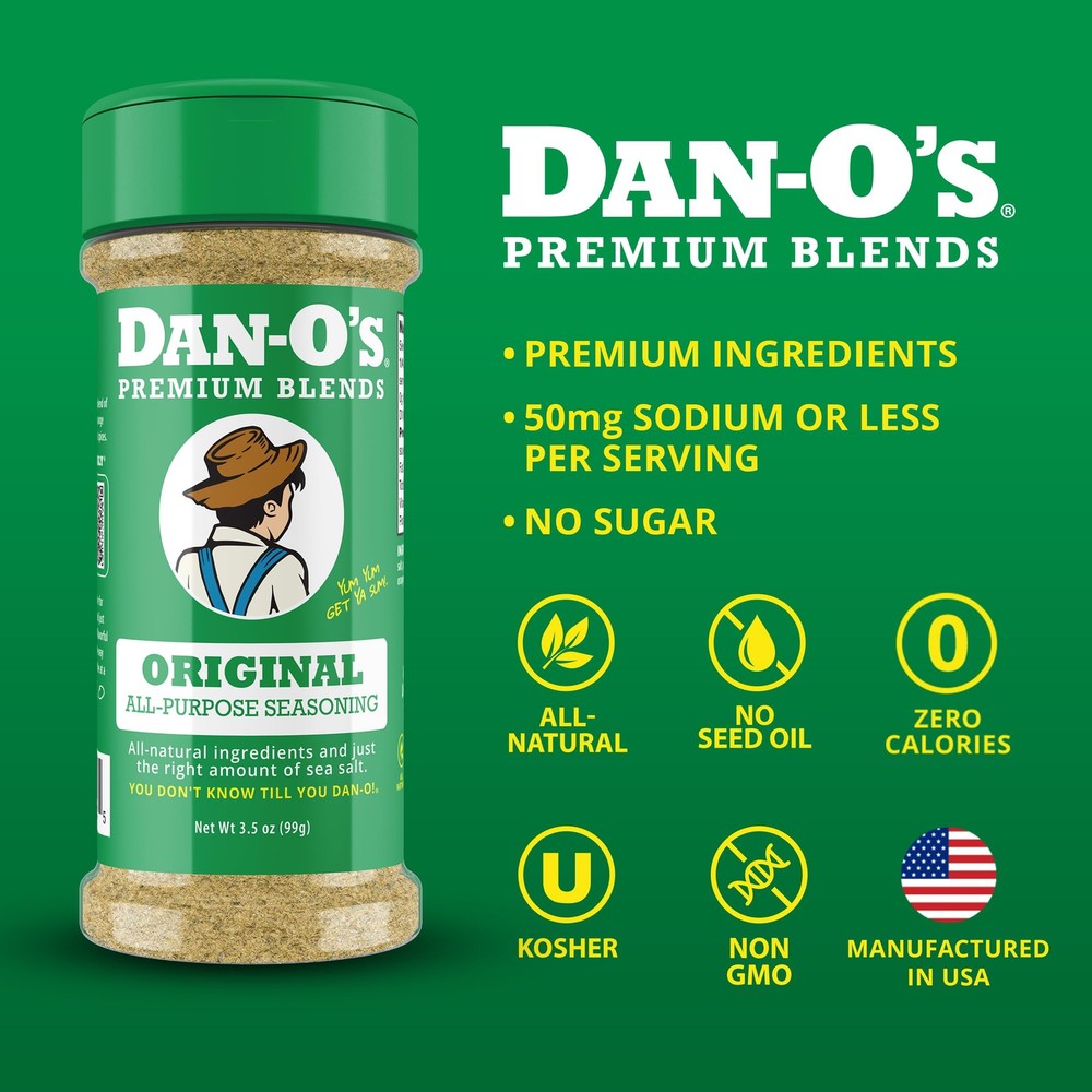 Dan-Os 8 Pack Seasoning Set - Original, Spicy, Chipotle More