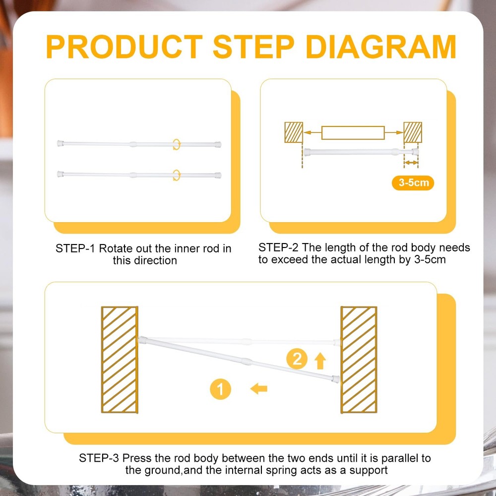 4pcs Window Security Bars, 11.8-17.72 Inch Adjustable Sliding Door Security...