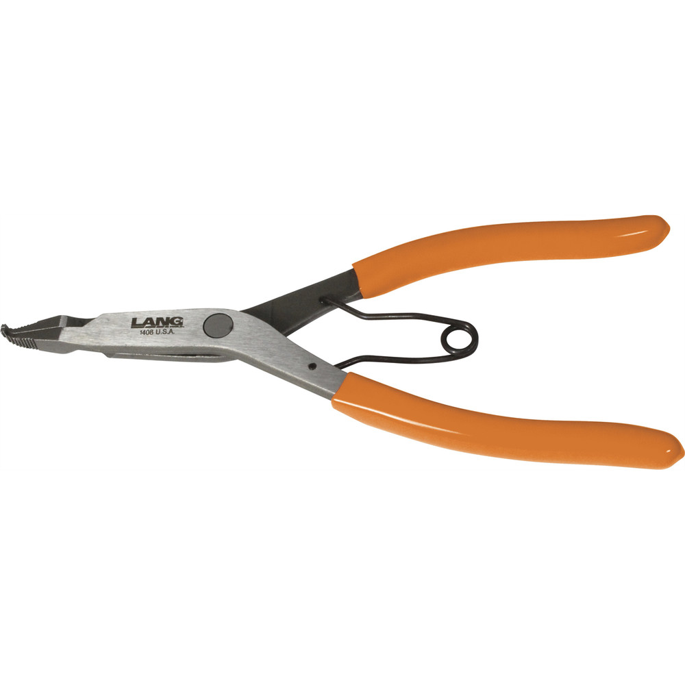 Lang Tools (Kastar) 1408 - Lock Ring Pliers - 9" Bent Tip
