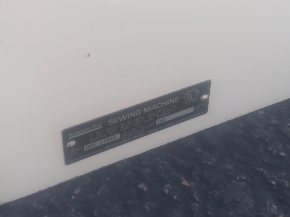 Montgomery Ward Sewing Machine UHT J2000