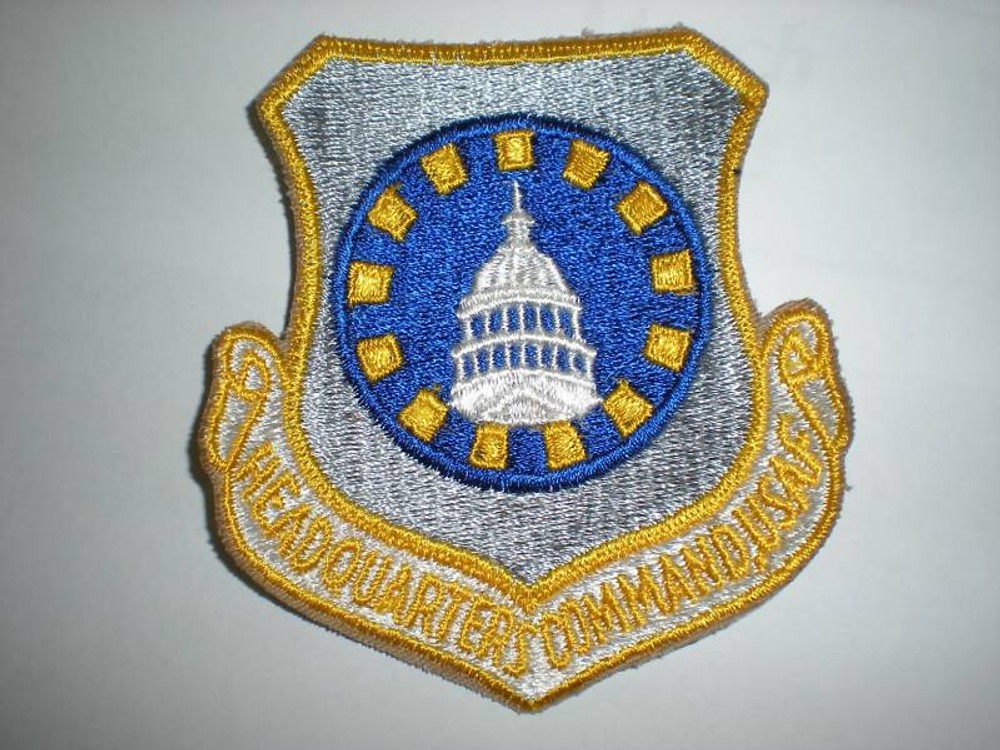US AIR FORCE HEADQUARTERS COMMAND 4" PATCH -COLOR