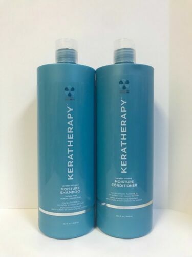 KERATHERAPY MOISTURE SHAMPOO & CONDITIONER - 32oz LITER DUO