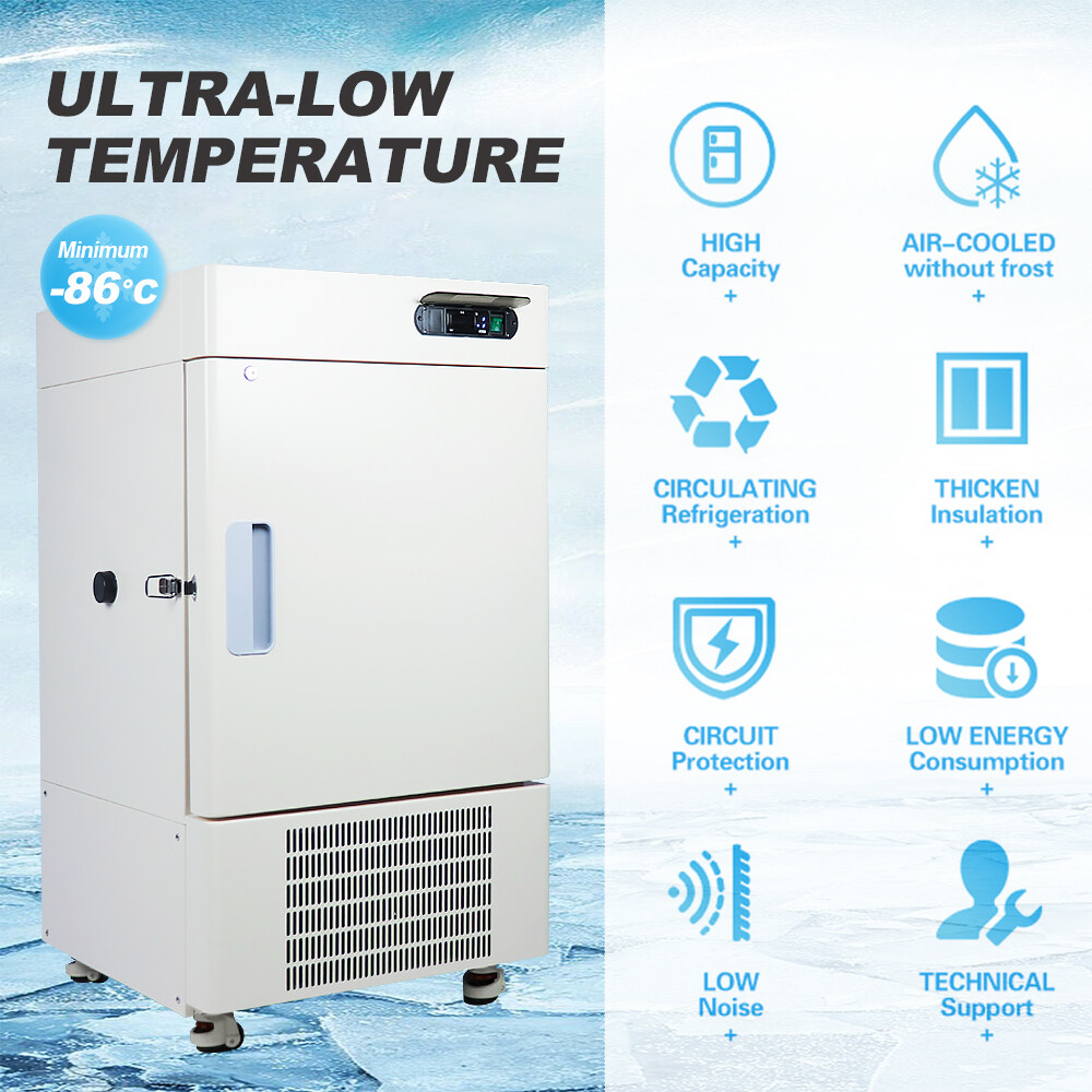 Lab -86°C Vertical 58L Ultra Low Temperature Freezer Refrigerator for Samples