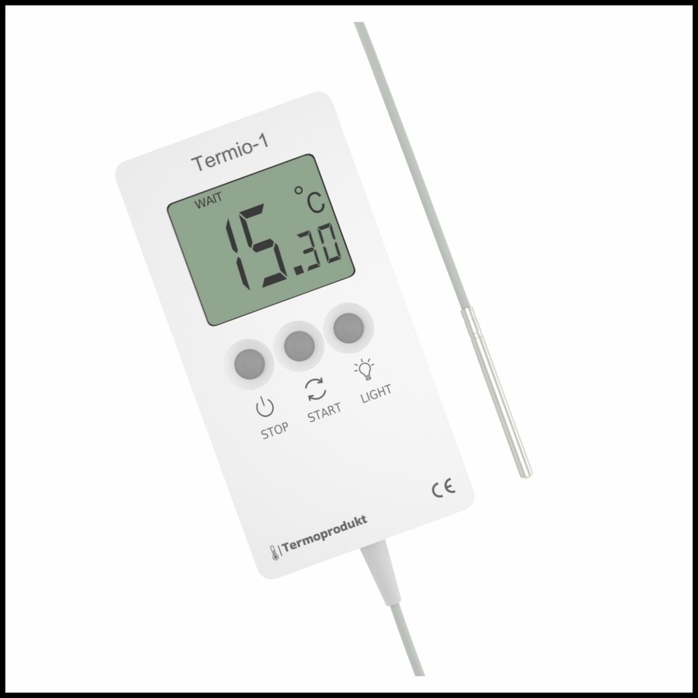 Termio-1 Precise temperature data logger with probe for liquids
