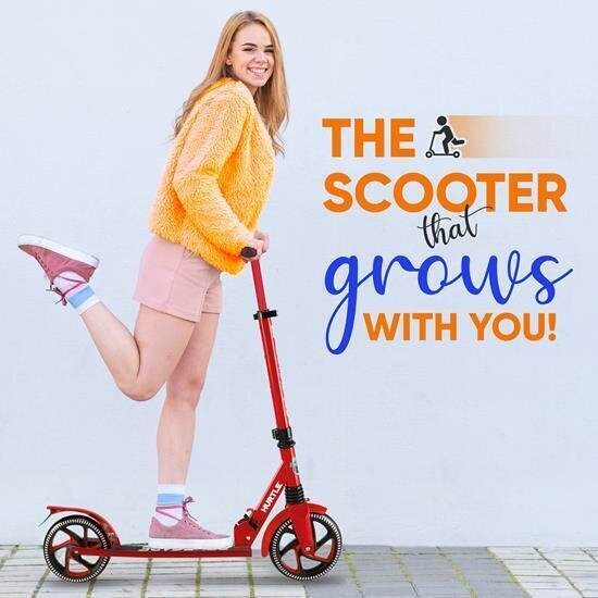 Hurtle HURTSRD Lightweight and Foldable Kick Scooter with High Impact Wheels