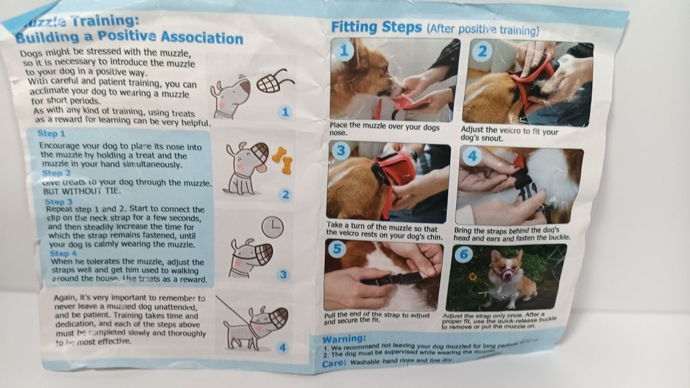 Lucky Paw Adjustable Comfortable Mesh Muzzle Black Red Size Small Dog