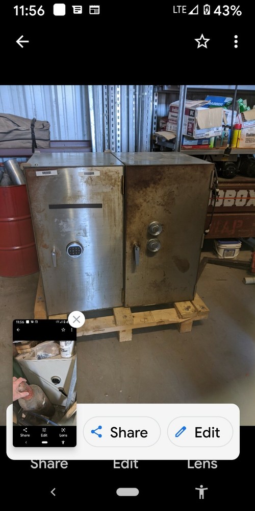 Safes used, a large inventory.