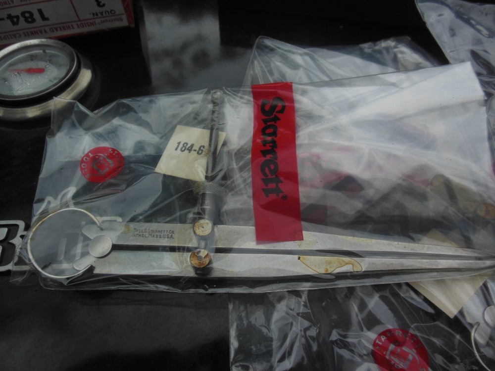 Starrett 6" inside thread yankee caliper no. 184-6 3/box