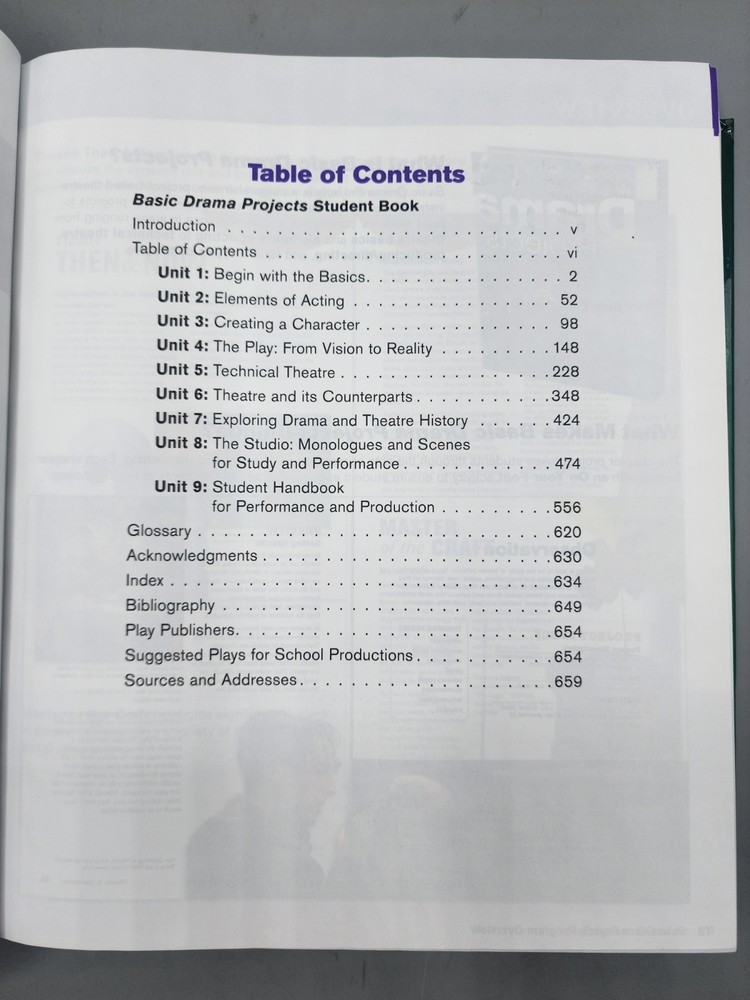 Drama Projects Basic 10th Annotated Teachers Edition Book Tanner Dillman