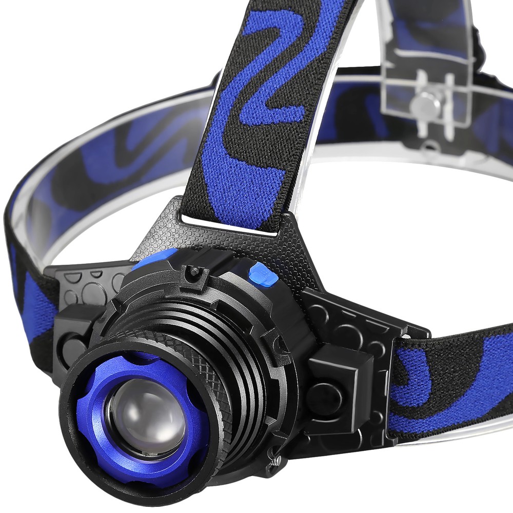 Tactical Headlight Rechargeable LED Headlamp+Batt+Charger
