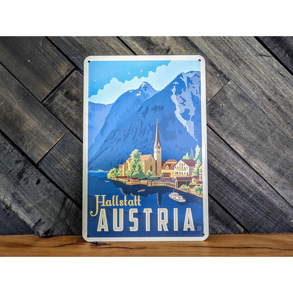 Hallstatt Austria Travel Sign