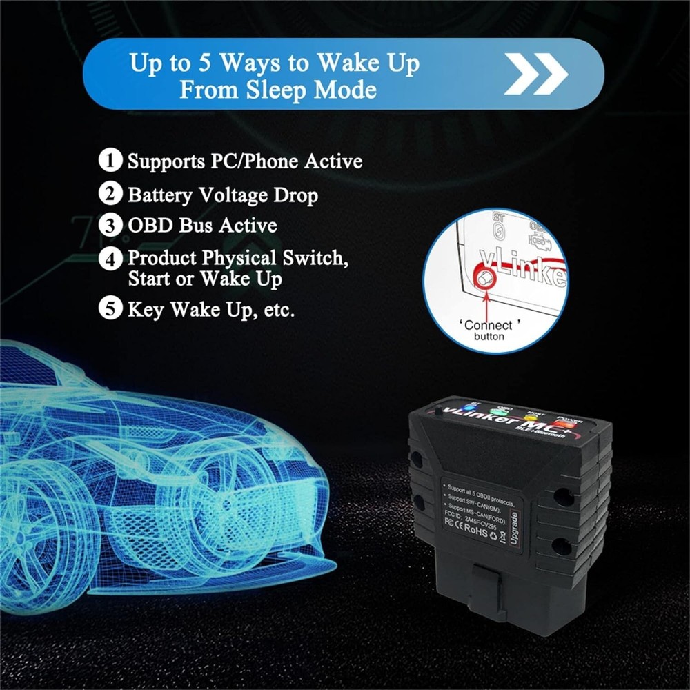 Vgate vLinker MC+ ELM327 BT4.0 OBD2 Auto Diagnostic device Scanner Bimmercode