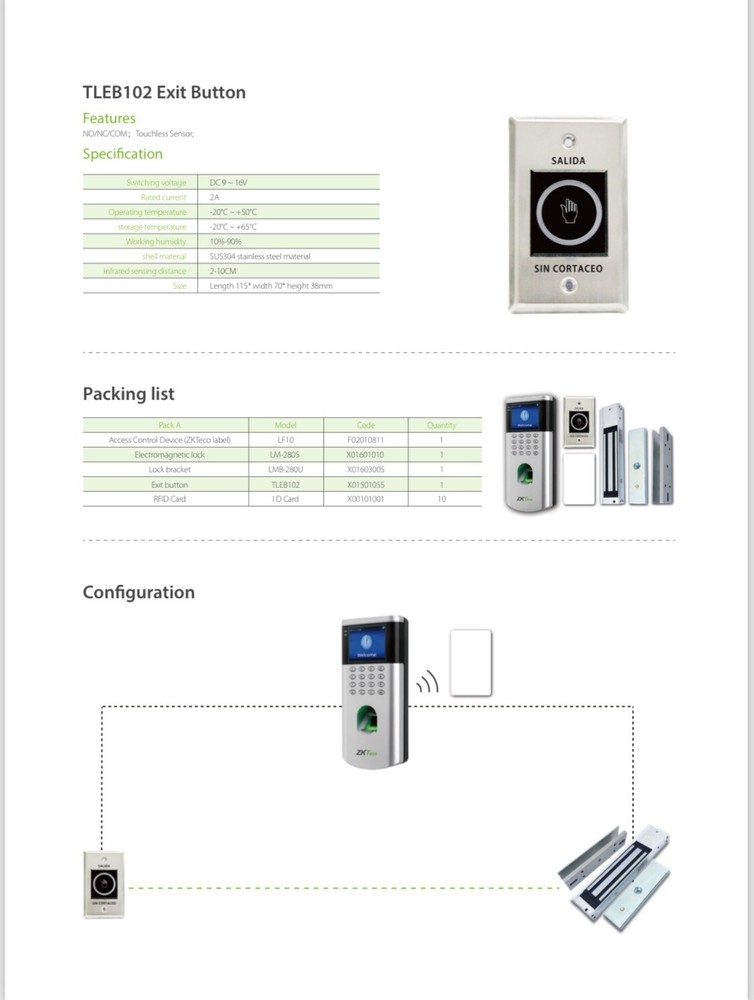 access control system ZKTeco