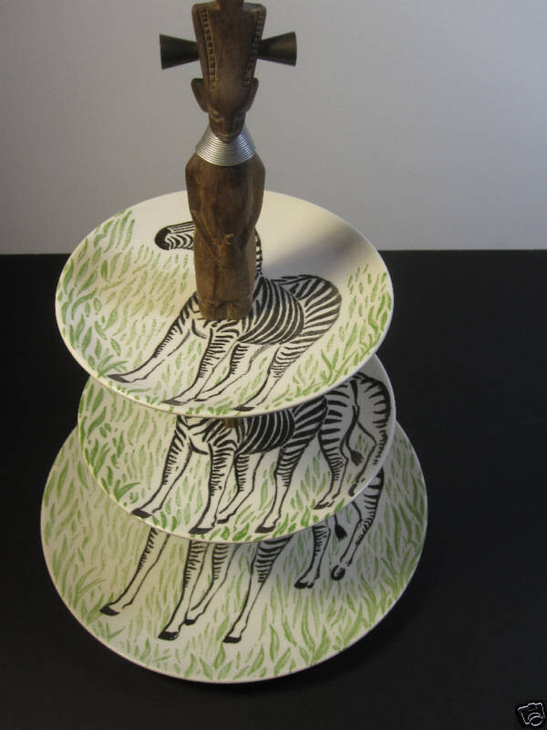 Vintage Three Tier Plate Stand
